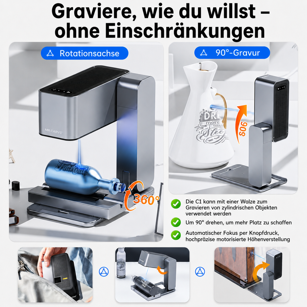Lasergravurmaschine – Angebotsdarstellung der Quellseite